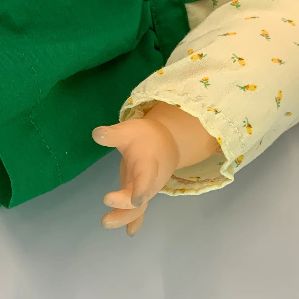 Vintage 1988 Northern Tissue Girl Promotional Doll Red Hair Freckles Green Dress